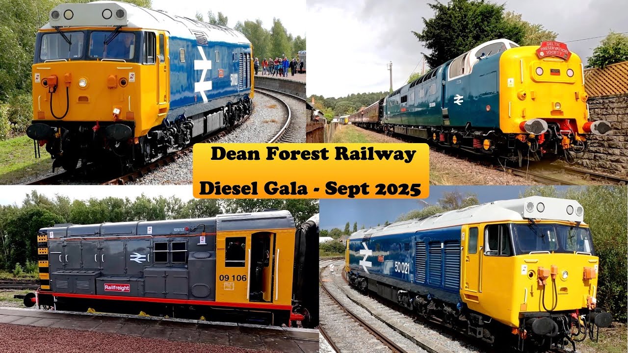 Rodney & Alycidon at the Dean Forest Railway Diesel Gala - Sept 2025