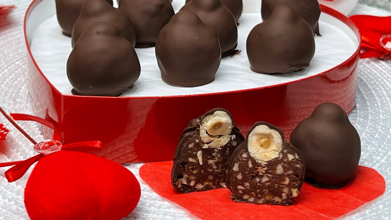 Baci Perugina fatti in casa- ricetta facile e veloce di San Valentino