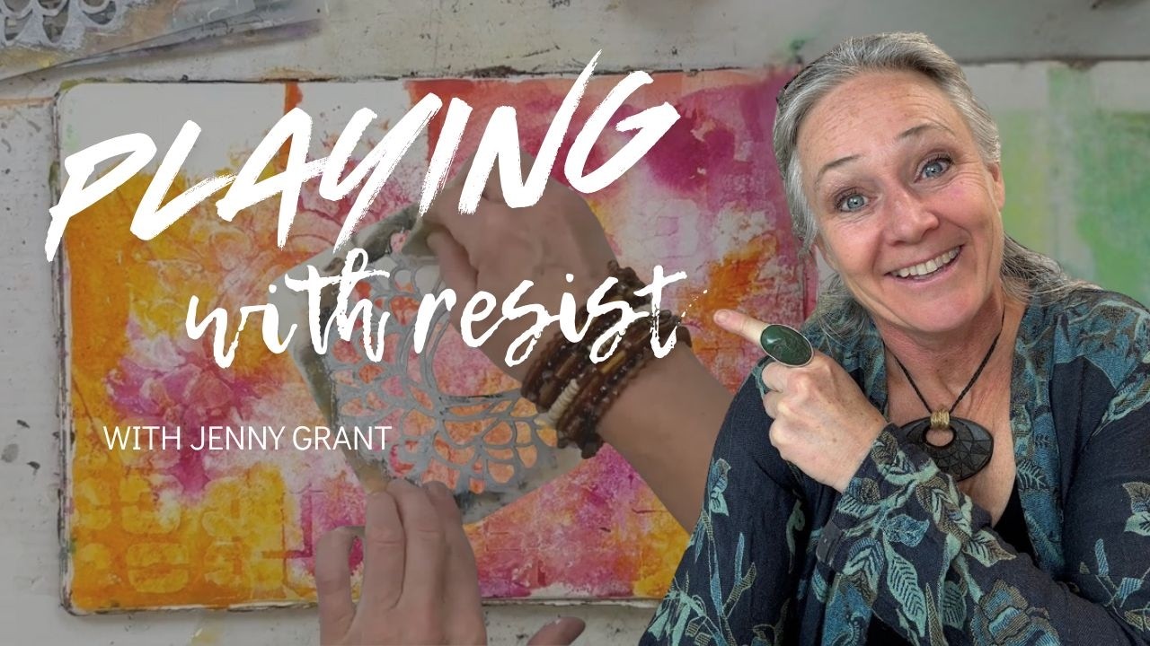 Easy Mixed Media Marks: Gesso Resist + Ink