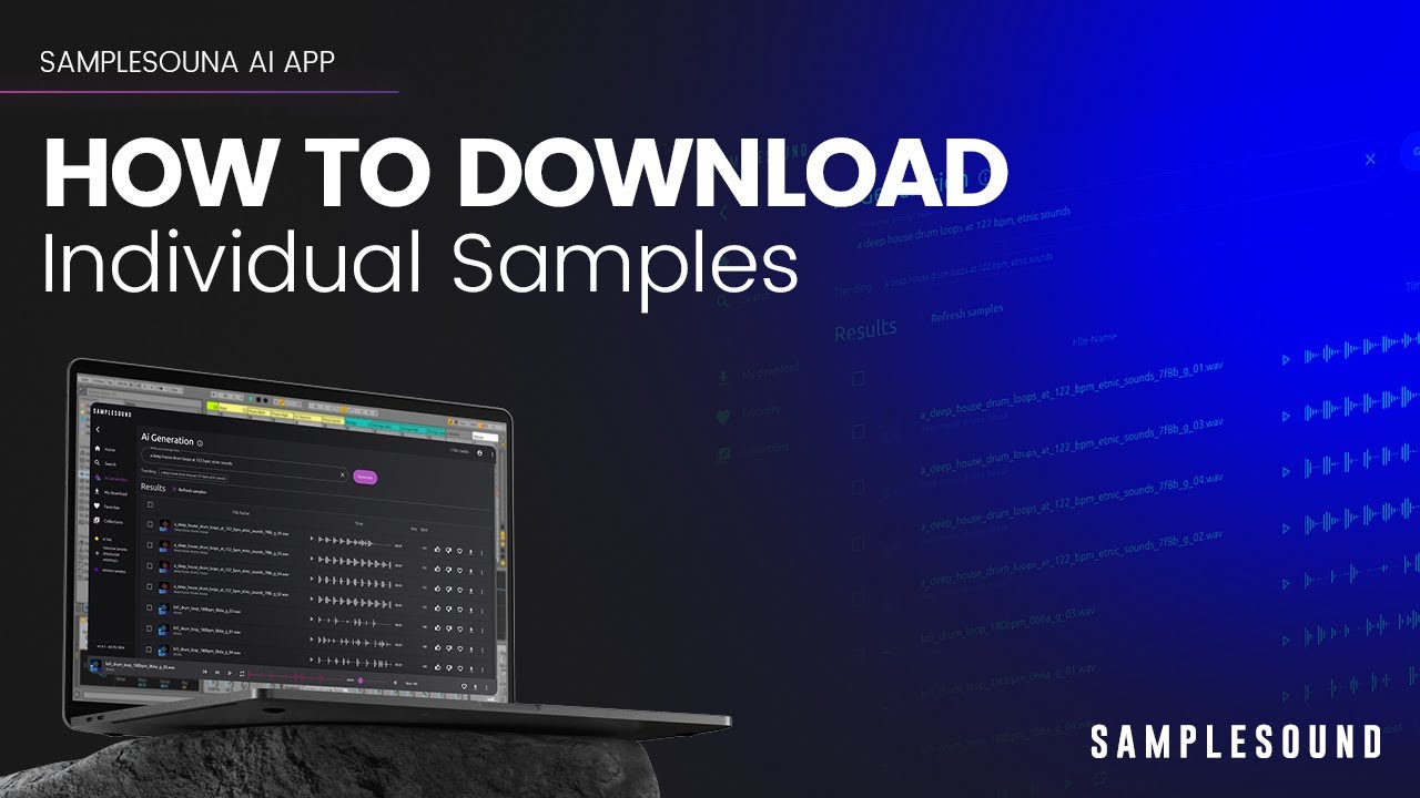 How to Easily Download Individual Samples | Samplesound App Tutorial
