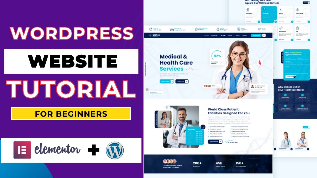 How to Create a WordPress Website from Scratch with Elementor 2026. Webdesign Tutorial for Beginners