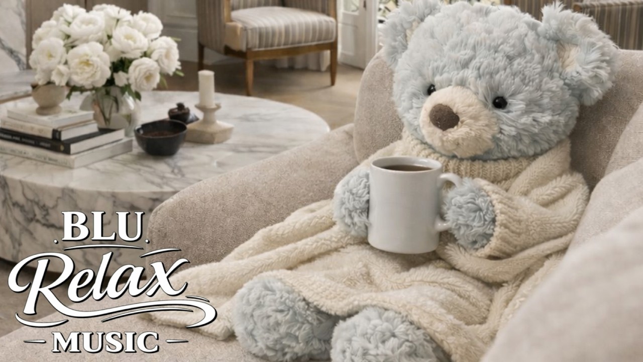 Cafe Jazz for Relaxing | Cozy Parisian Lounge with Blu 🕯️ | 2 Hours