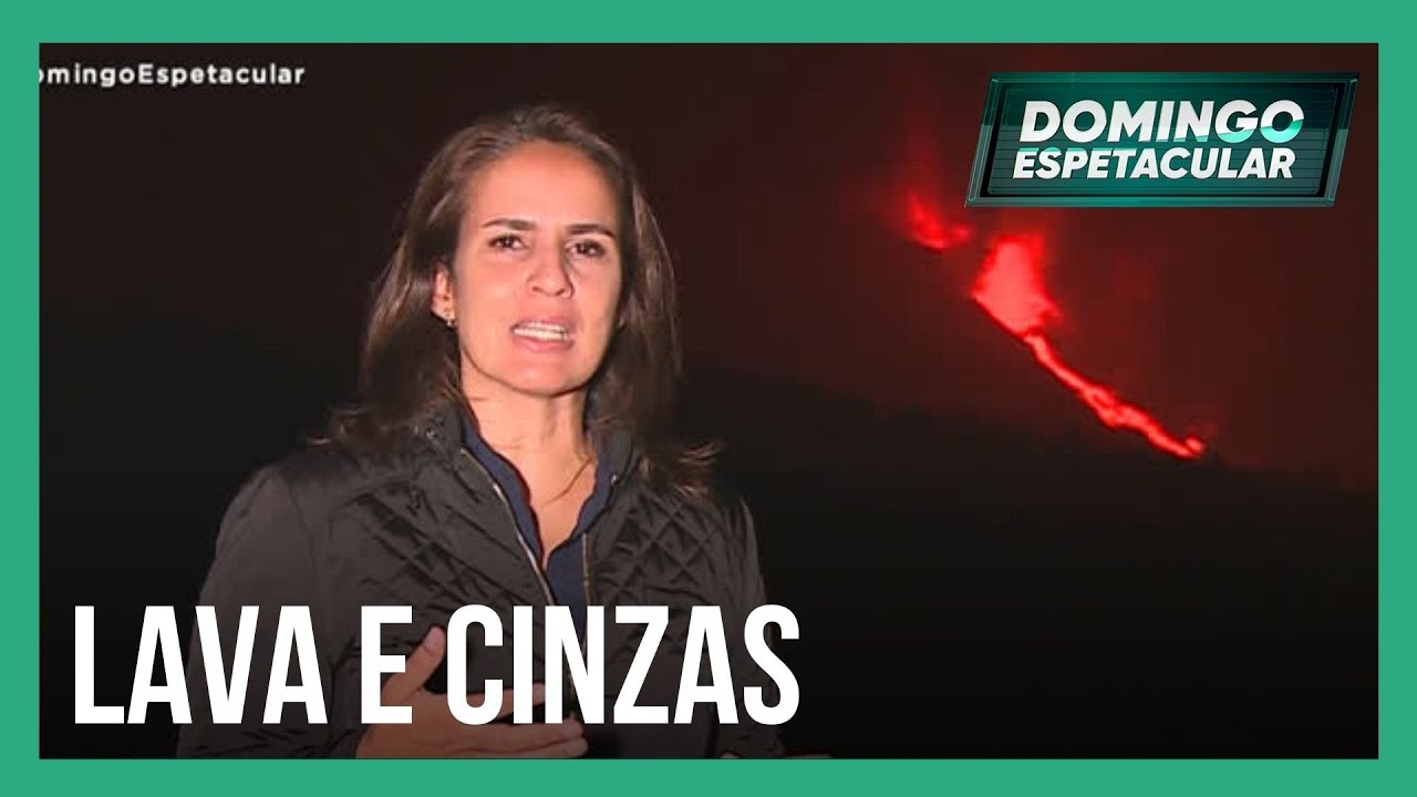 Equipe do Domingo Espetacular chega perto do vulcão Cumbre Vieja e mostra os estragos da erupção