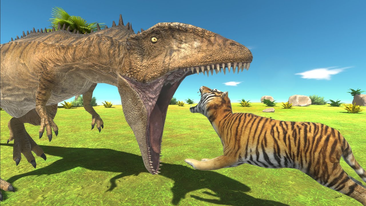 Carcharodontosaurus vs Modern Mammals - Animal Revolt Battle Simulator