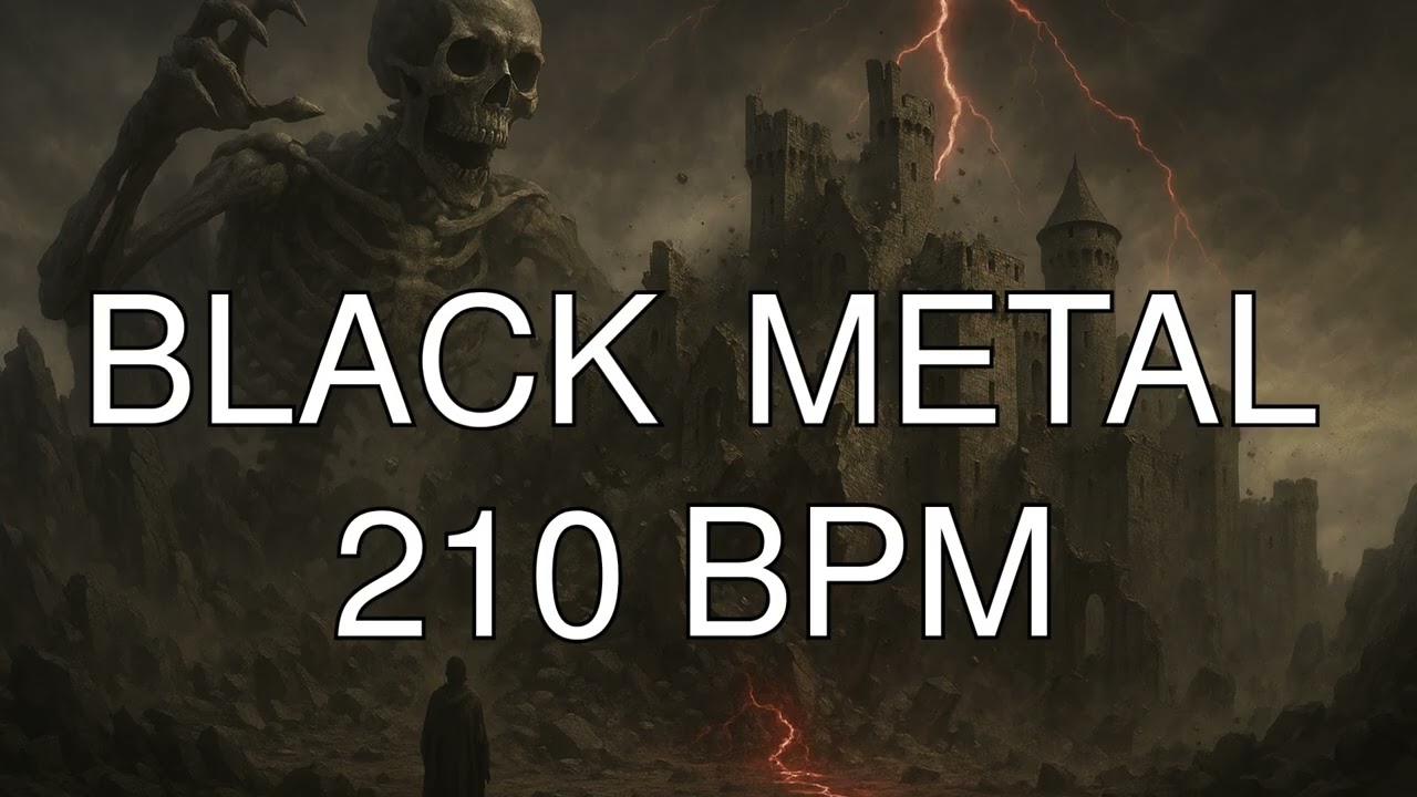 Black Metal Drum Track - Melodic - 210 BPM - #21