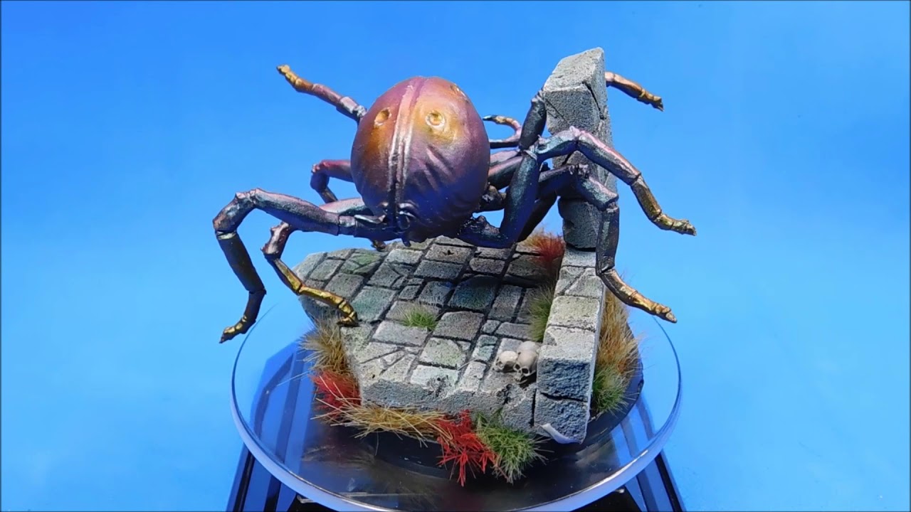 Tutorial Spider Serum y Pinturas camaleon sobre una araña