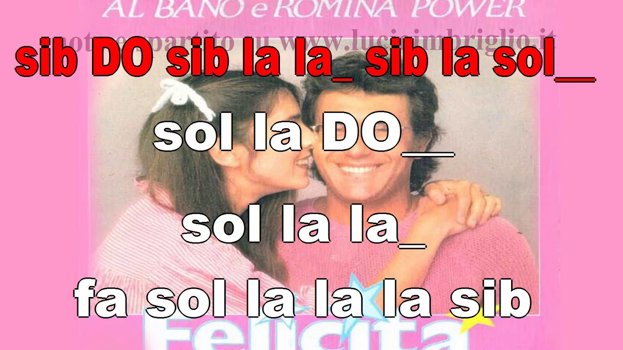 Felicità - karaoke notazionale