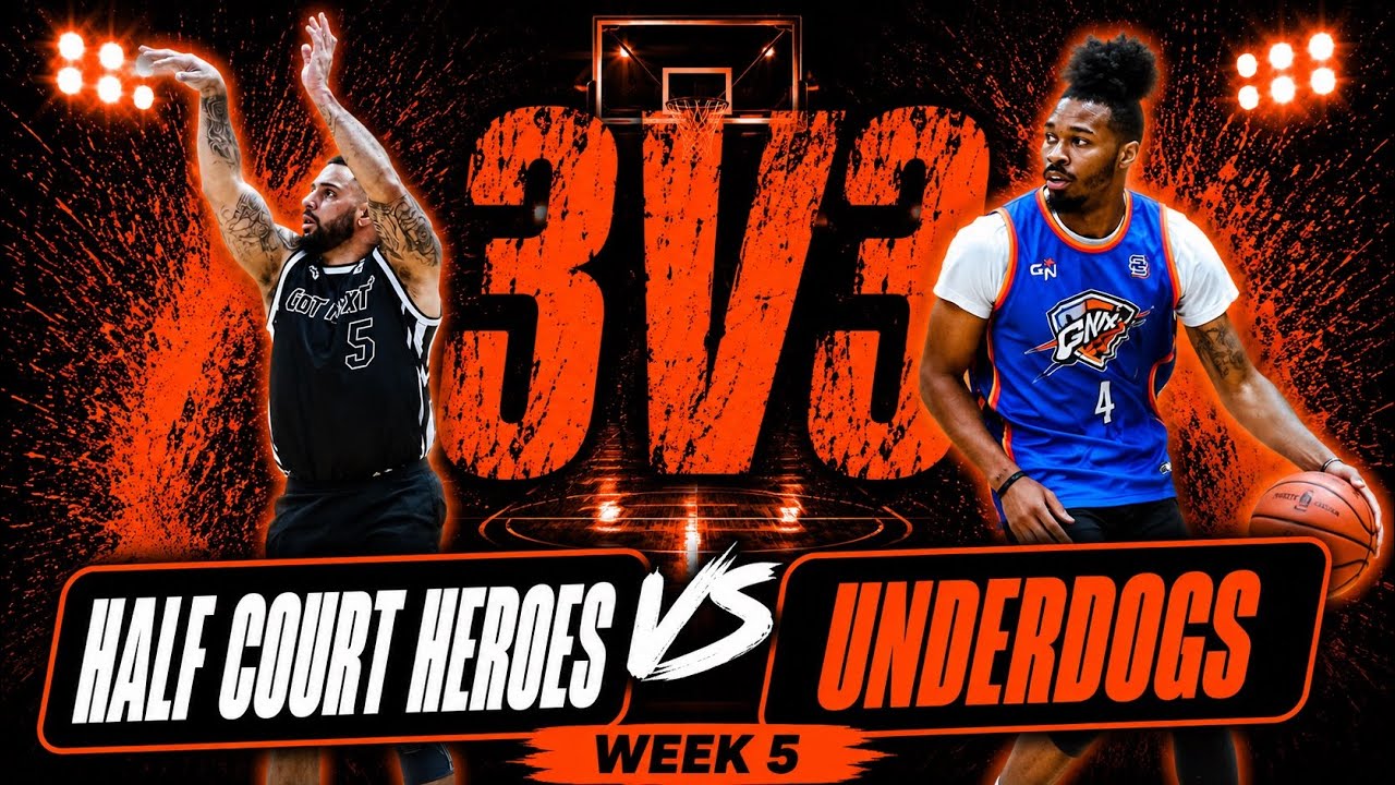 WEEK 5  HALF COURT HEREOS VS UNDERDOGS AMATEUR REC League 3V3