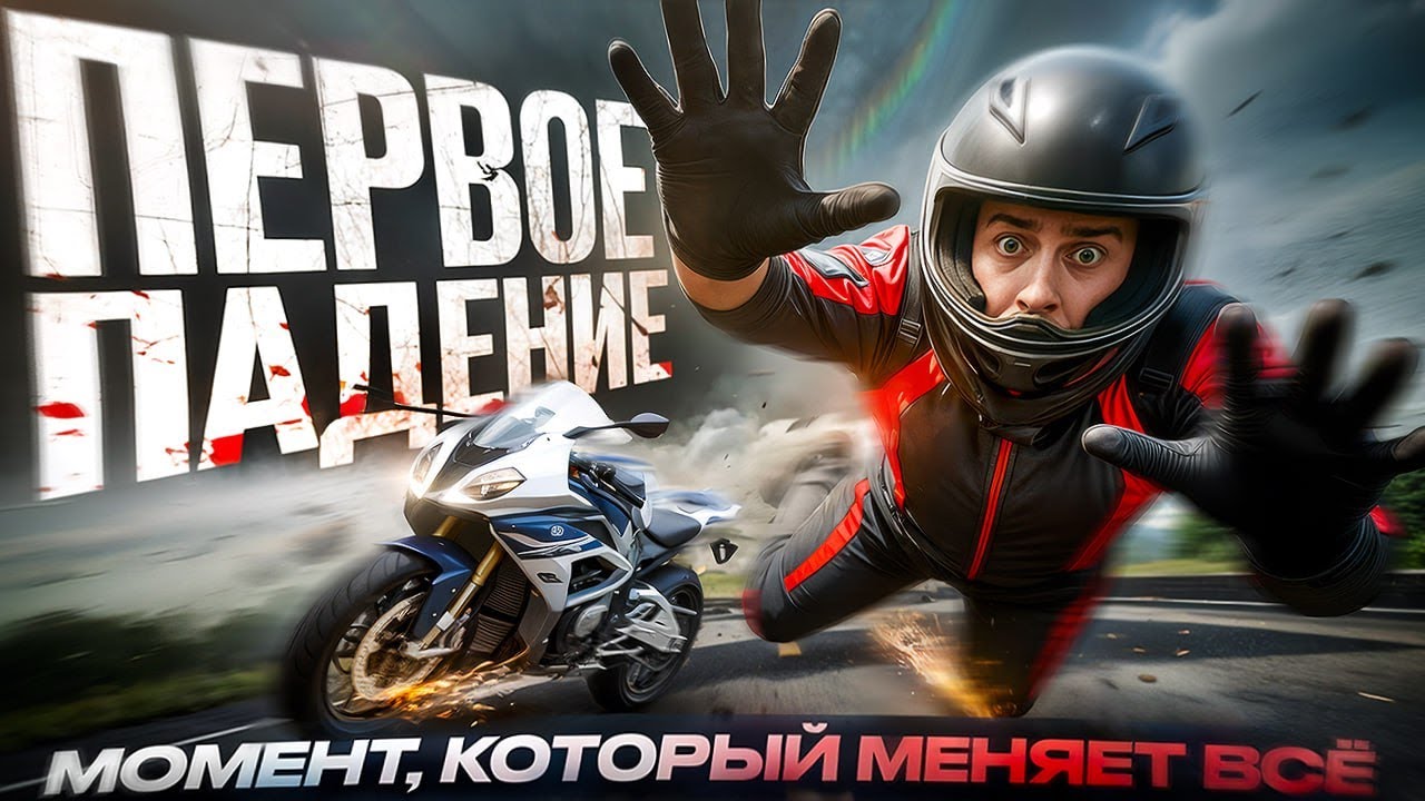 Первое падение на мотоцикле - момент, который решает судьбу мотоциклиста.
