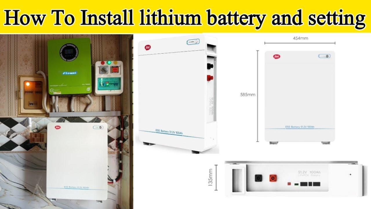 How to install lithium battery with fronus pv 7200 and complete setting