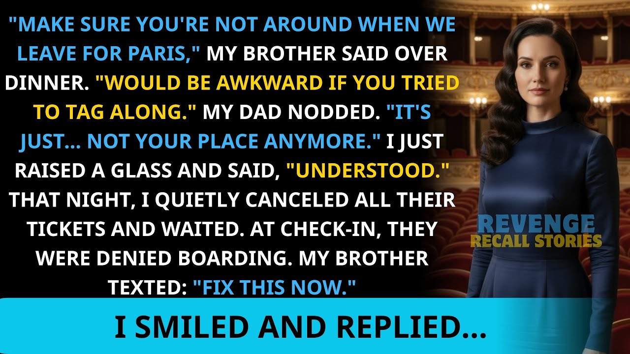 My Brother Told Me I Wasn’t Welcome — That Night, I Quietly Changed Their Travel Plans
