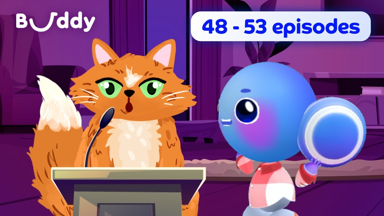 Buddy's Adventures Compilation #9| Buddy the Robot | Learning Cartoons for Kids | English for kids