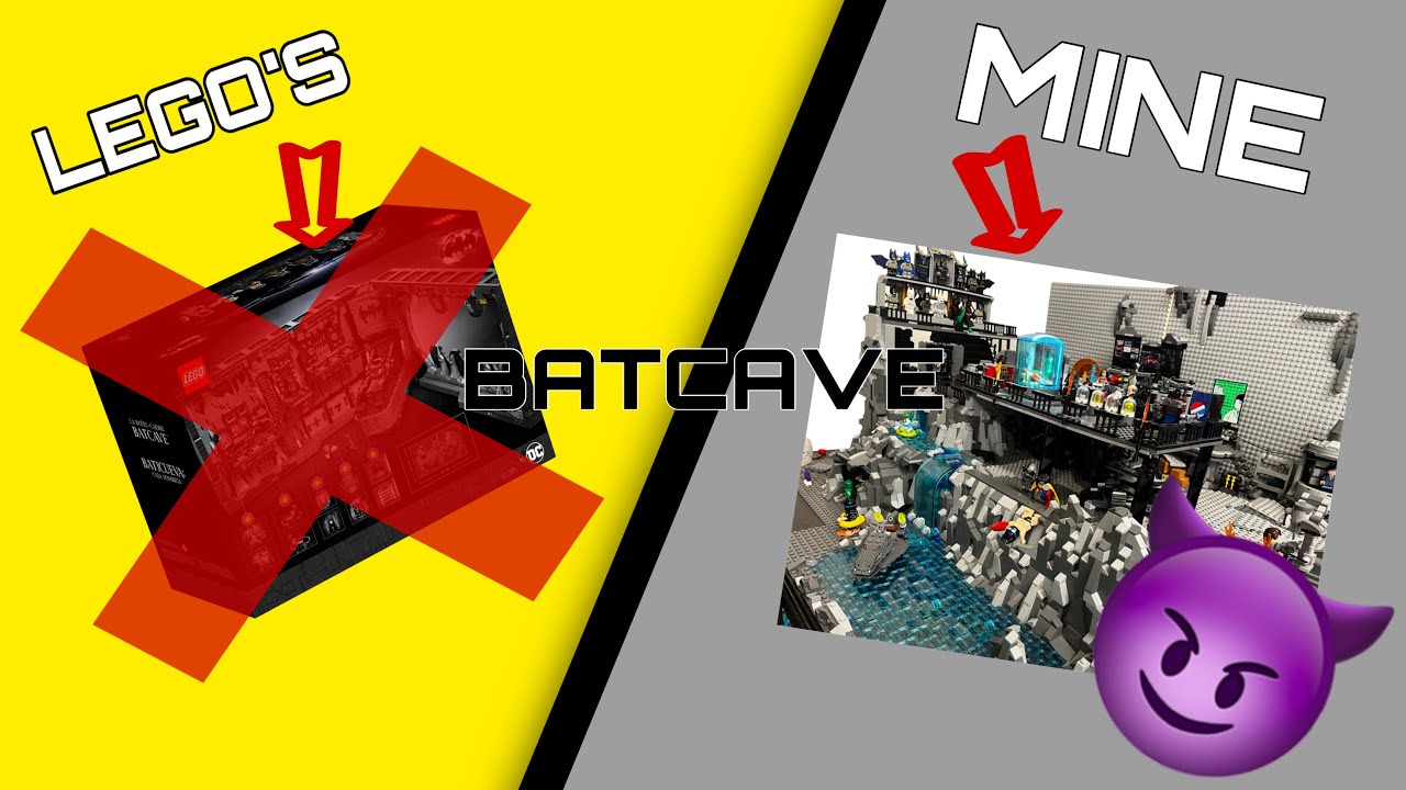 BUILDING A MASSIVE LEGO BAT-CAVE | batcave MOC