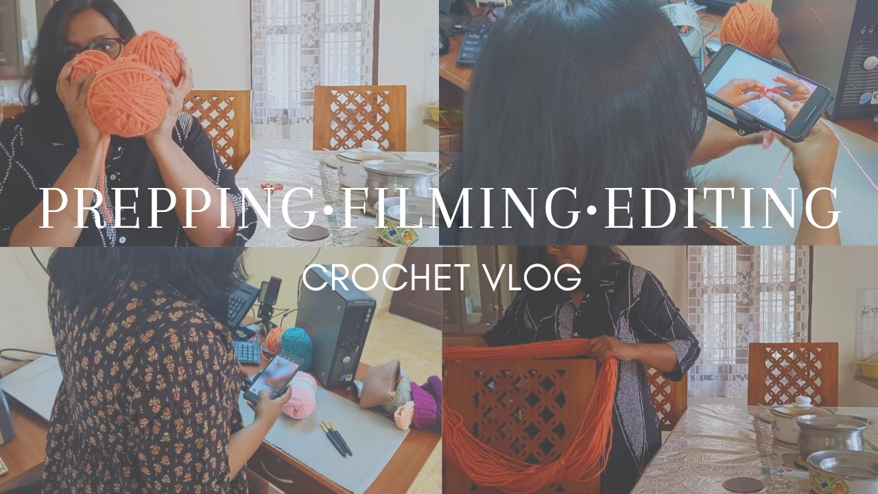 Crochet Vlog Ep.1 | Prepping Yarn, Filming a Tutorial, Editing 