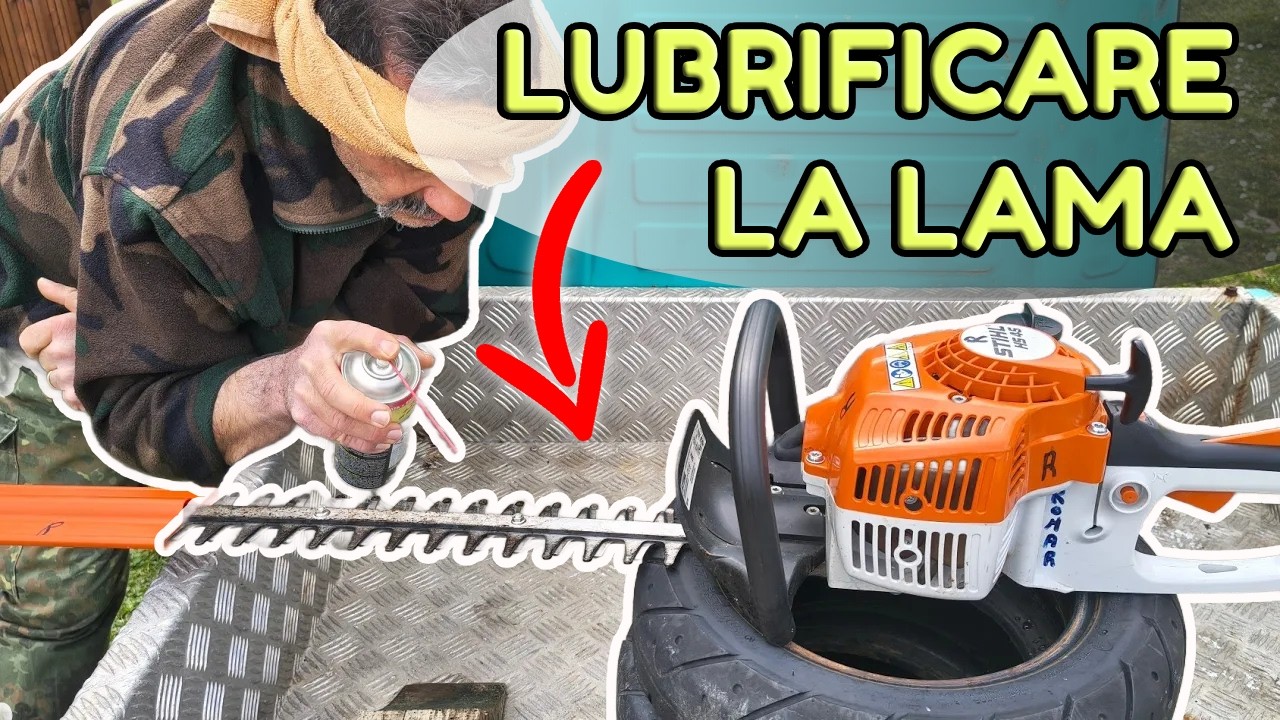 Tosasiepi bloccato? Come lubrificare correttamente le lame!