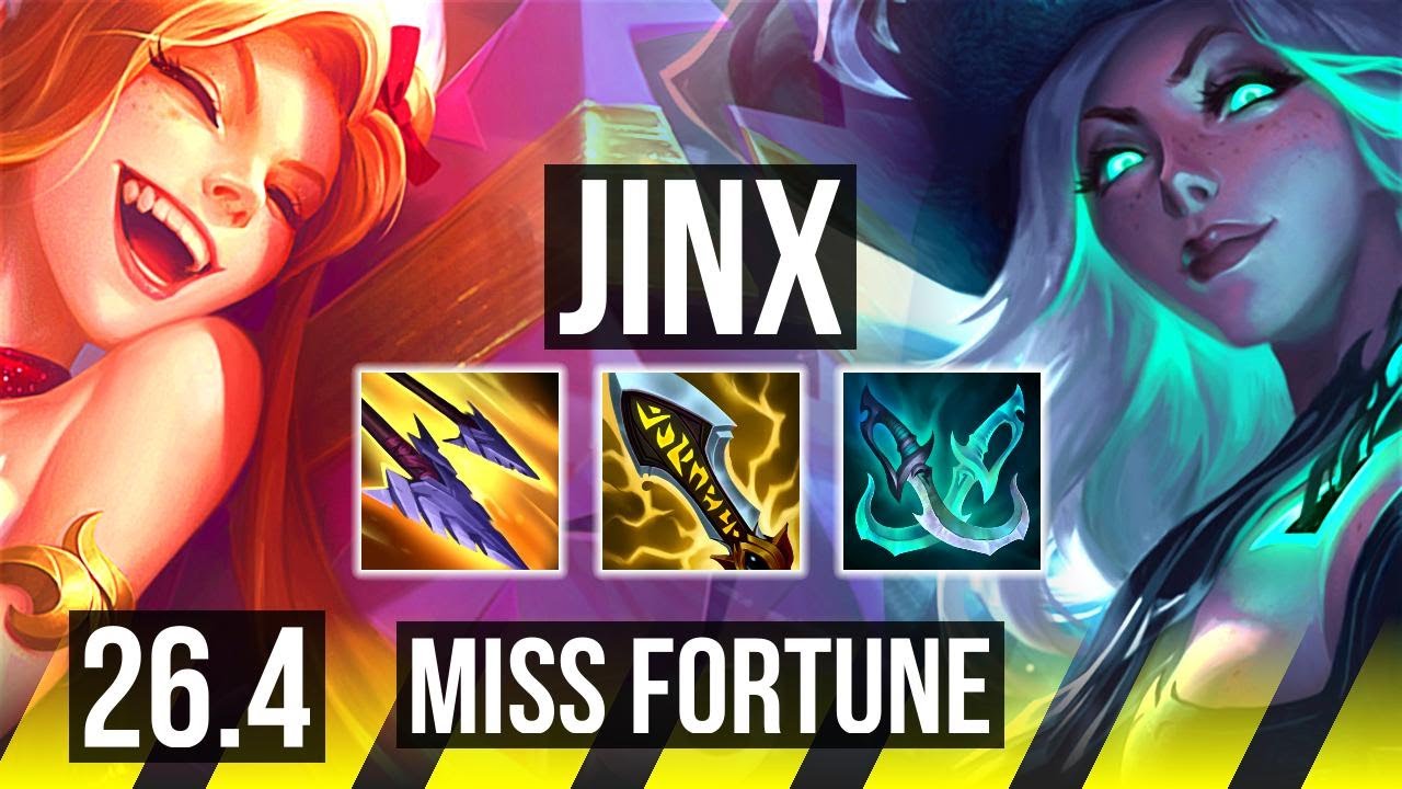 JINX & Lulu vs MISS FORTUNE & Bard (ADC) | NA Master | 26.4