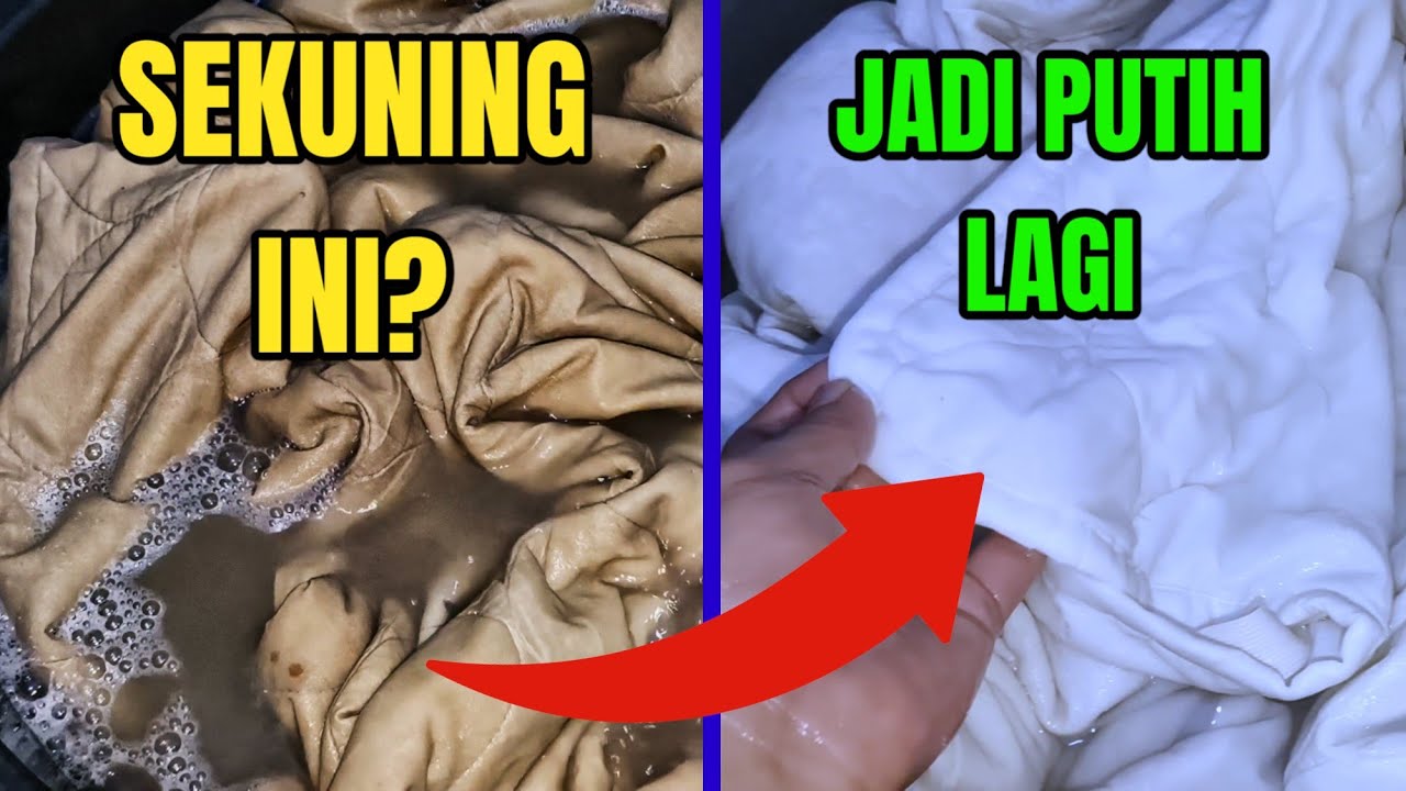 PUTIH LAGI✅ CARA MENGHILANGKAN NODA KUNING YANG SUDAH MENAHUN
