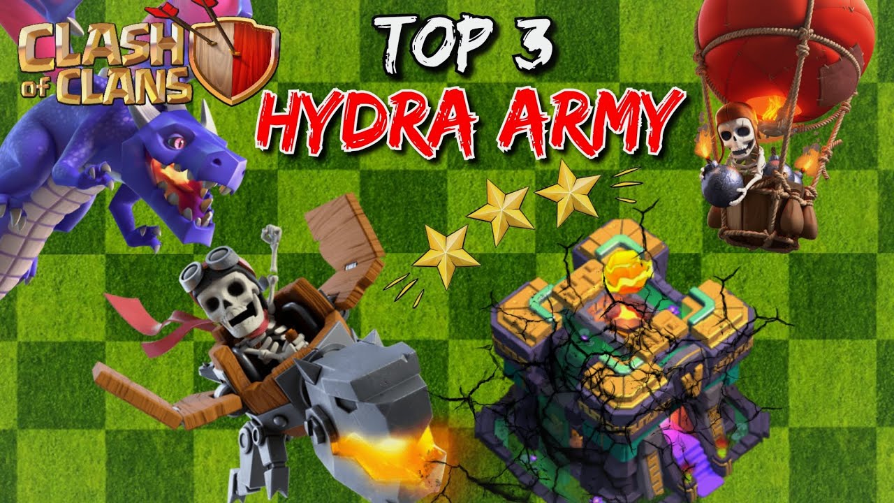 TH14 SHOWDOWN : The Top 3 Hydra Armies That Guarantee Victory!