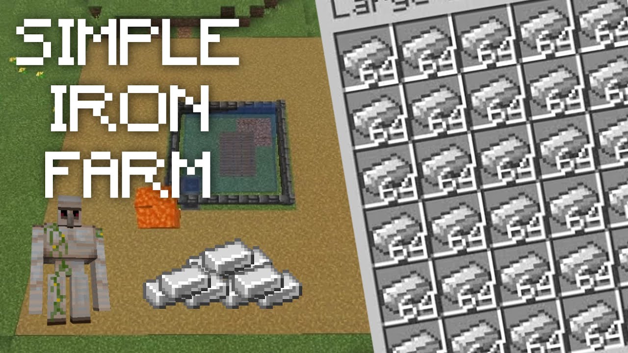 Simple Iron Farm 1.21.11+ | 5 Minute Tutorials