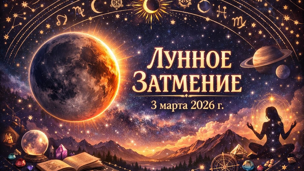 ЛУННОЕ ЗАТМЕНИЕ 3 марта 2026г. РЕКОМЕНДАЦИИ ДЛЯ ВСЕХ ЗНАКОВ ЗОДИАКА