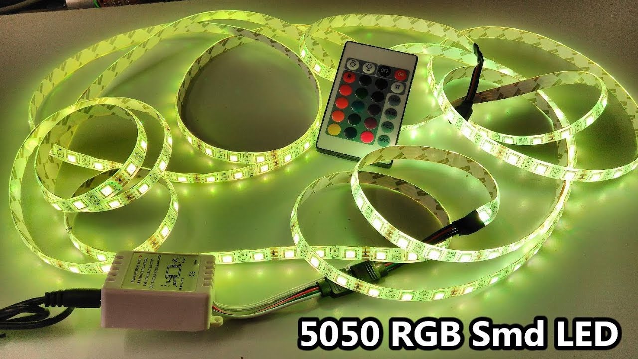 RGB 5050 smd LED Light Strip 12V IR Remote Control - 24 Keys / 5 Meter / Waterproof / review