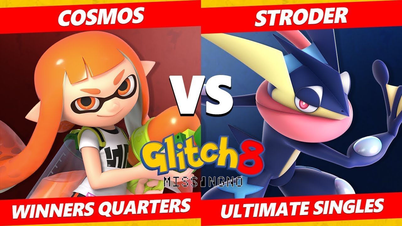 Glitch 8 SSBU - KIA I Stroder (Greninja) Vs. Cosmos (Inkling) Smash Ultimate Winners Quarters