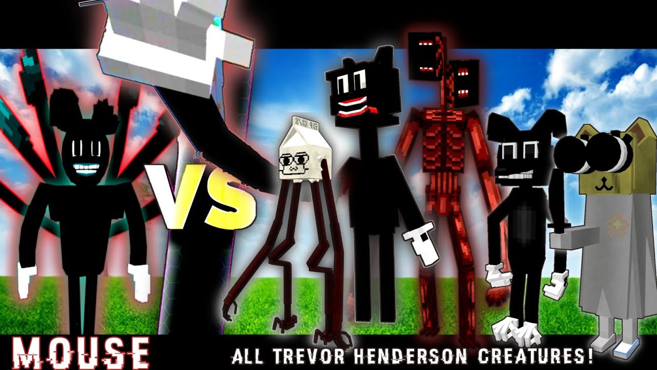 New Cartoon Mouse vs Cartoon Cat vs Cartoon Dog and Trevor Henderson Creatures!(GRAZY BATTLE!)