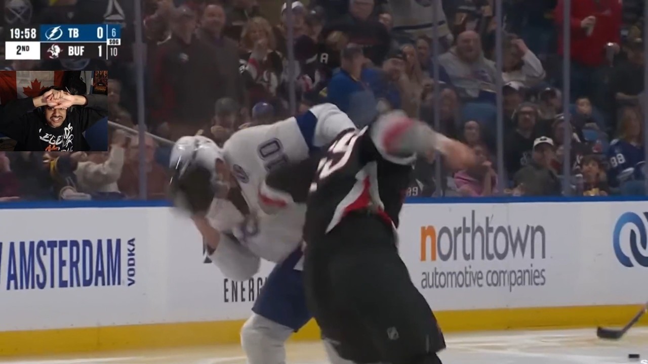 EVERYONE FIGHTING 😭 | LIGHTNING vs SABRES INSANE REACTION | BEST HOCKEY GAME | NHL Highlights