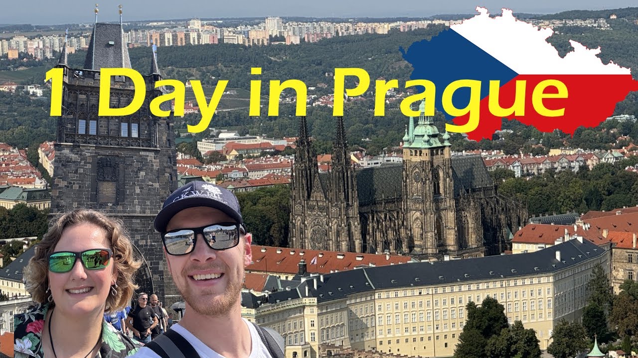 Prague in 1 Day! Self Guided Walking Tour. Towers, Bridges, Churches, Parks, Statues, and More