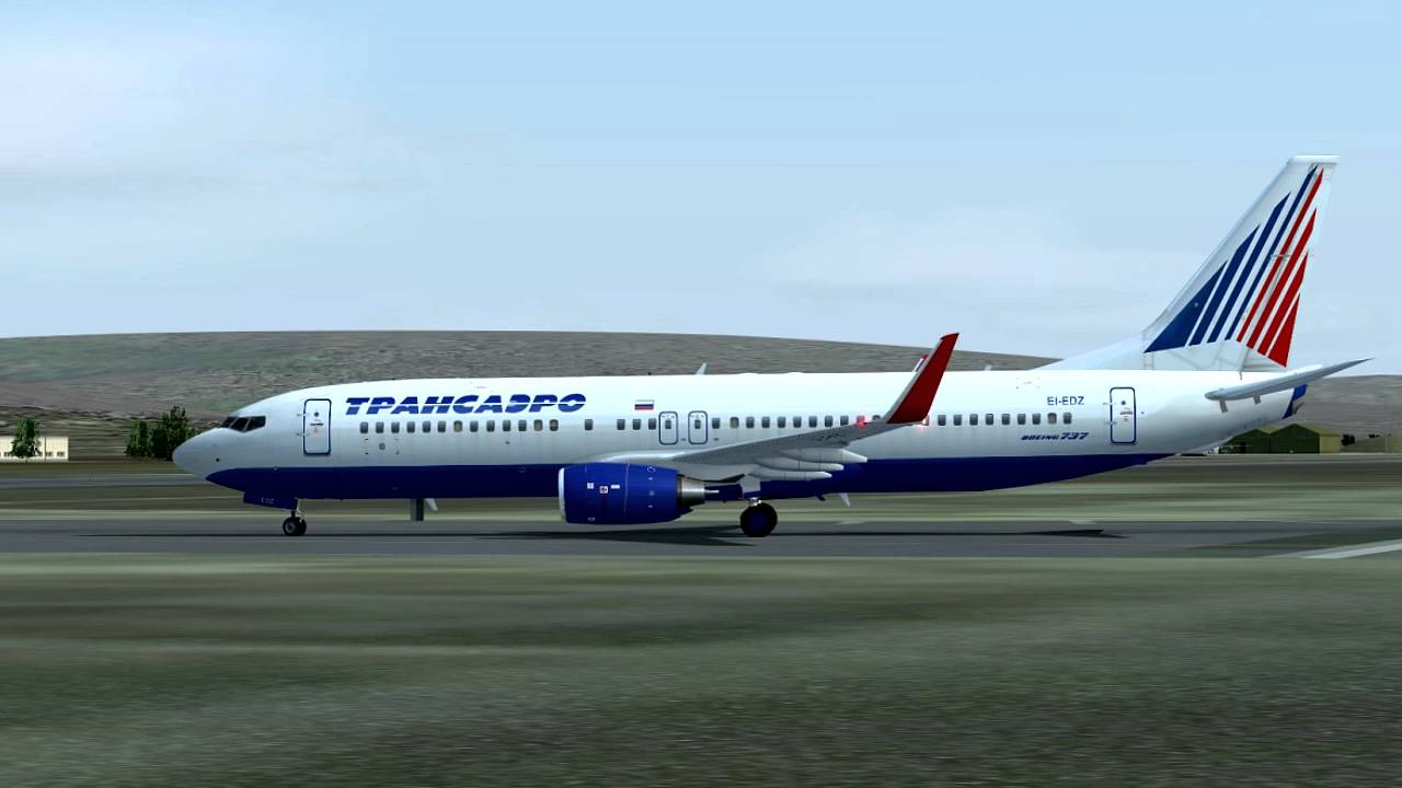 FS2004 Boeing 737-800 landing in Paphos