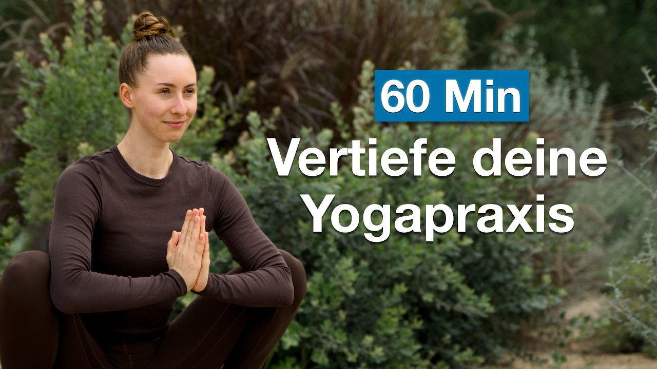 Yoga 60 Min | Mittelstufe + Fortgeschrittene | Ganzkörper Flow für Kraft und Balance