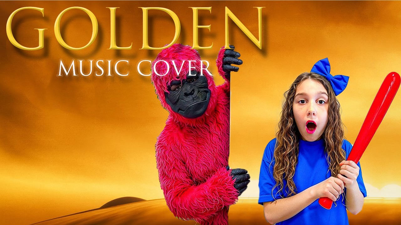 GOLDEN x Sierra & Rhia FAM | Scary Gorilla in my house (Official Music Cover)