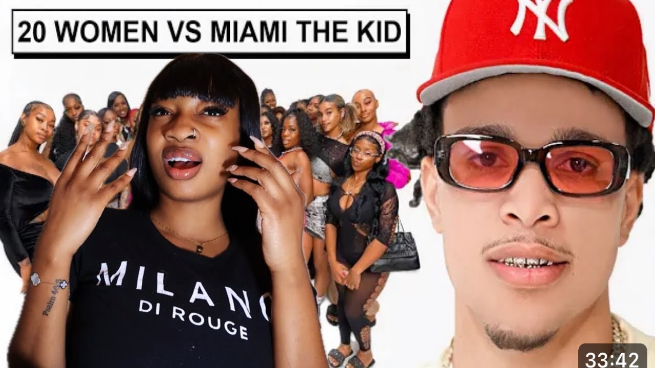 20 WOMEN VS 1 YOUTUBER: MIAMITHEKID... He A Pimp | Jay Reaction