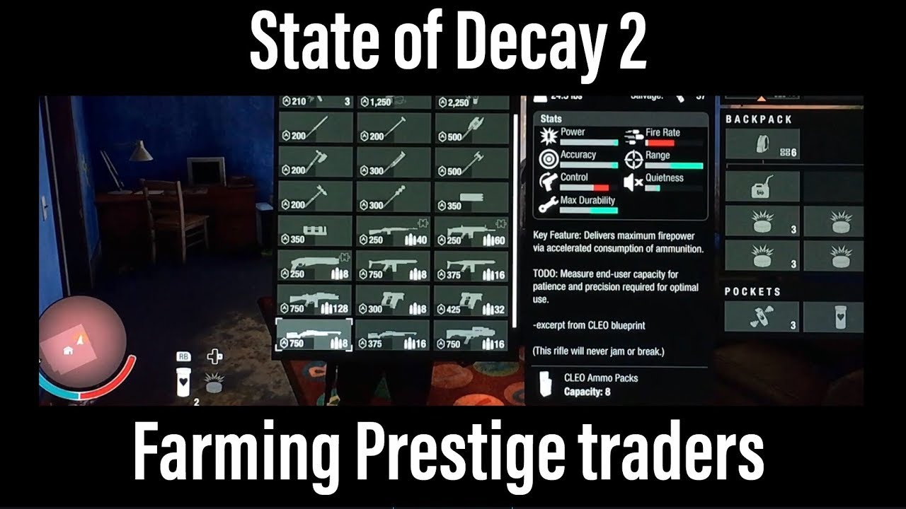 State of Decay 2 - Farming The Prestige Traders.