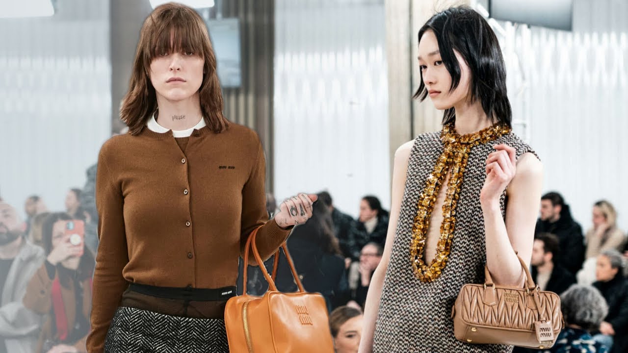 Miu Miu мода в Париже Осень-Зима 2023/2024 | Одежда и аксессуары