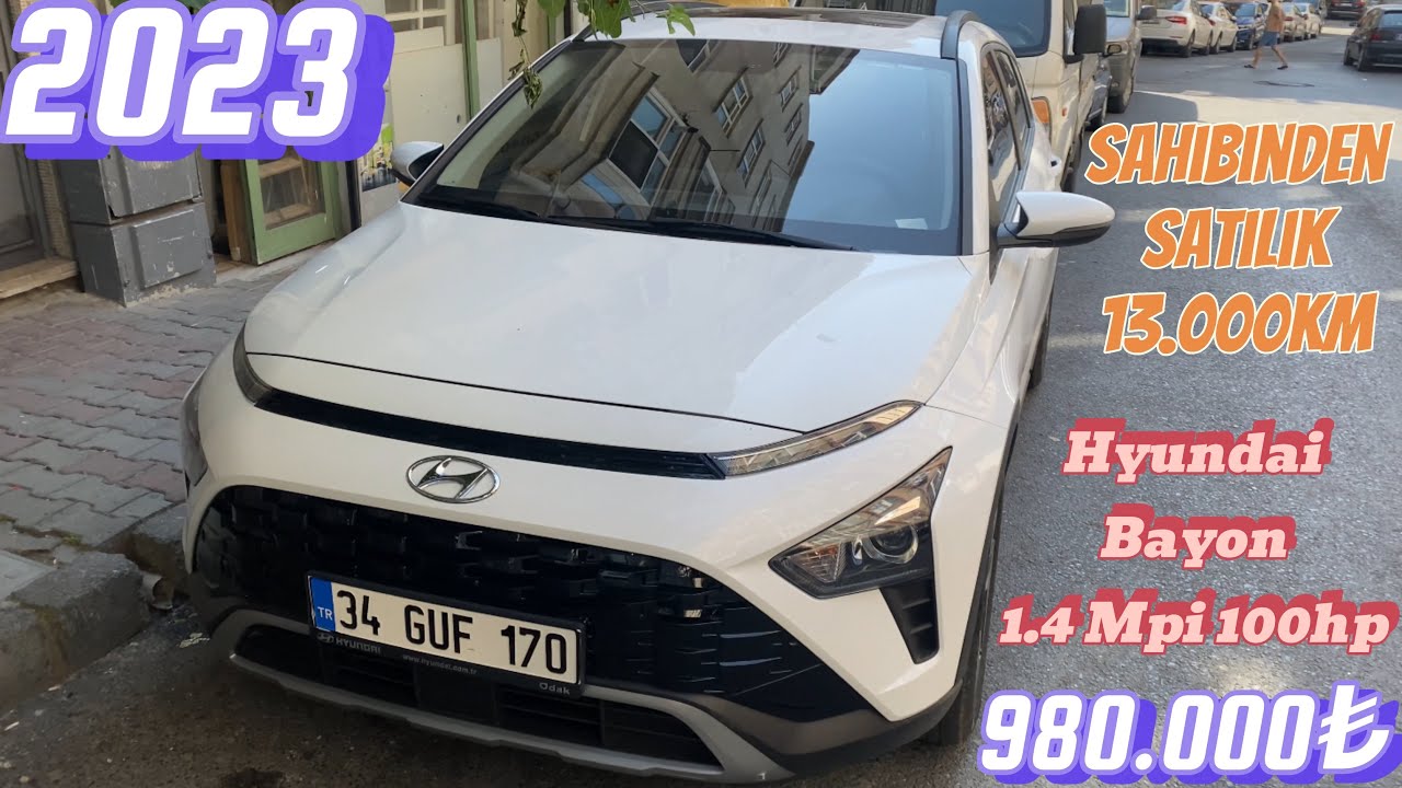 2024 yılında 2023 Model Hyundai Bayon 1.4 MPI Style Paket Otomatik Vites 4K İnceleme Videosu