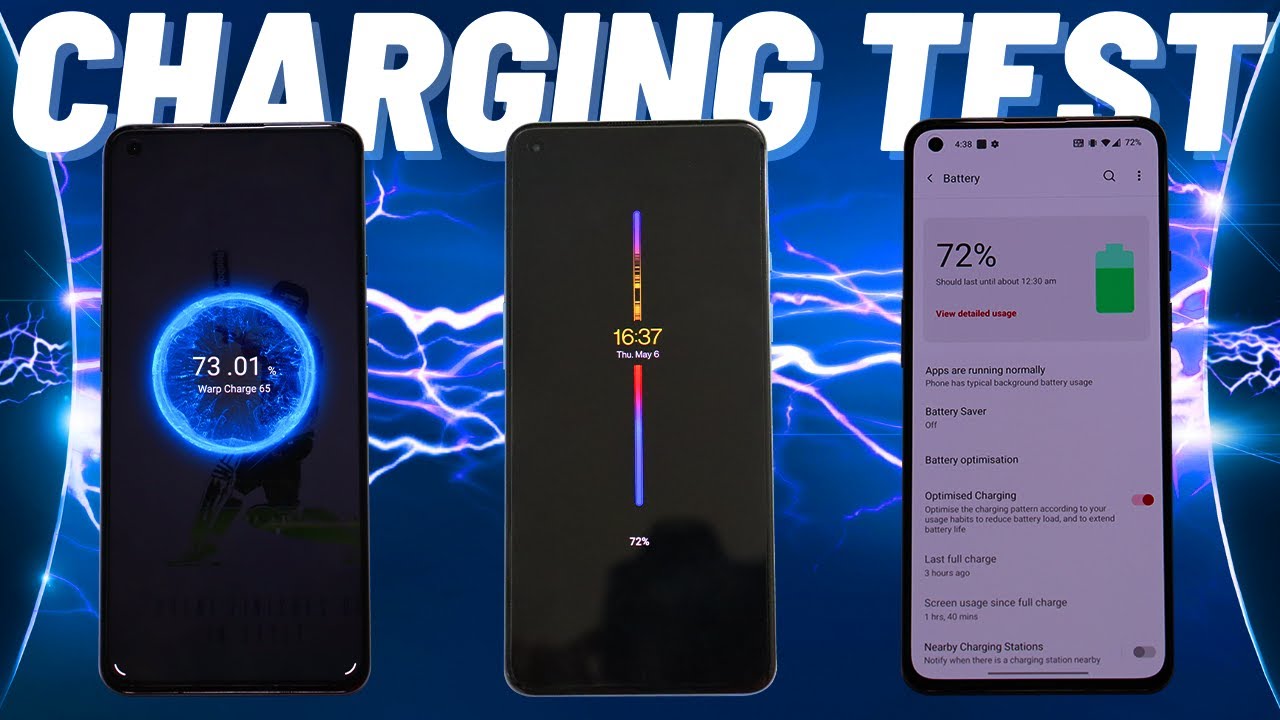 ULTIMATE CHARGING TEST 65W Oneplus 9 in 3 different MODES! Screen Off/Always On-Display & Screen ON