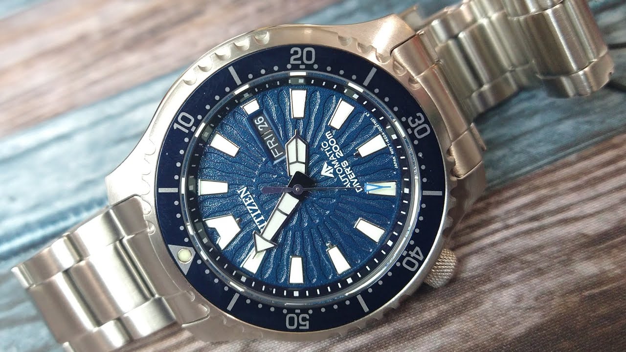 Citizen NY0136-52L Promaster Dive Automatic Fugu Blue Dial