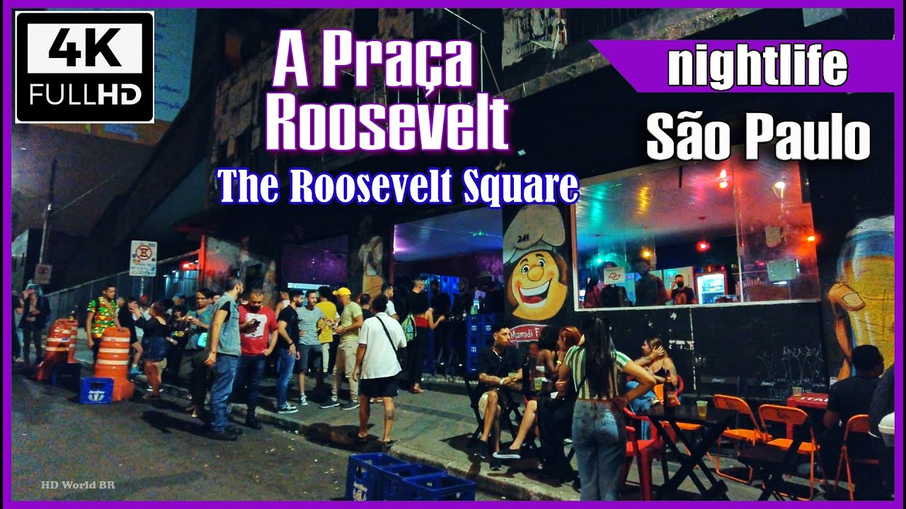 [4K] Praça Roosevelt à noite 2023 #saopauloape #saopaulobynight #saopaulowalkingtour #saopaulocity
