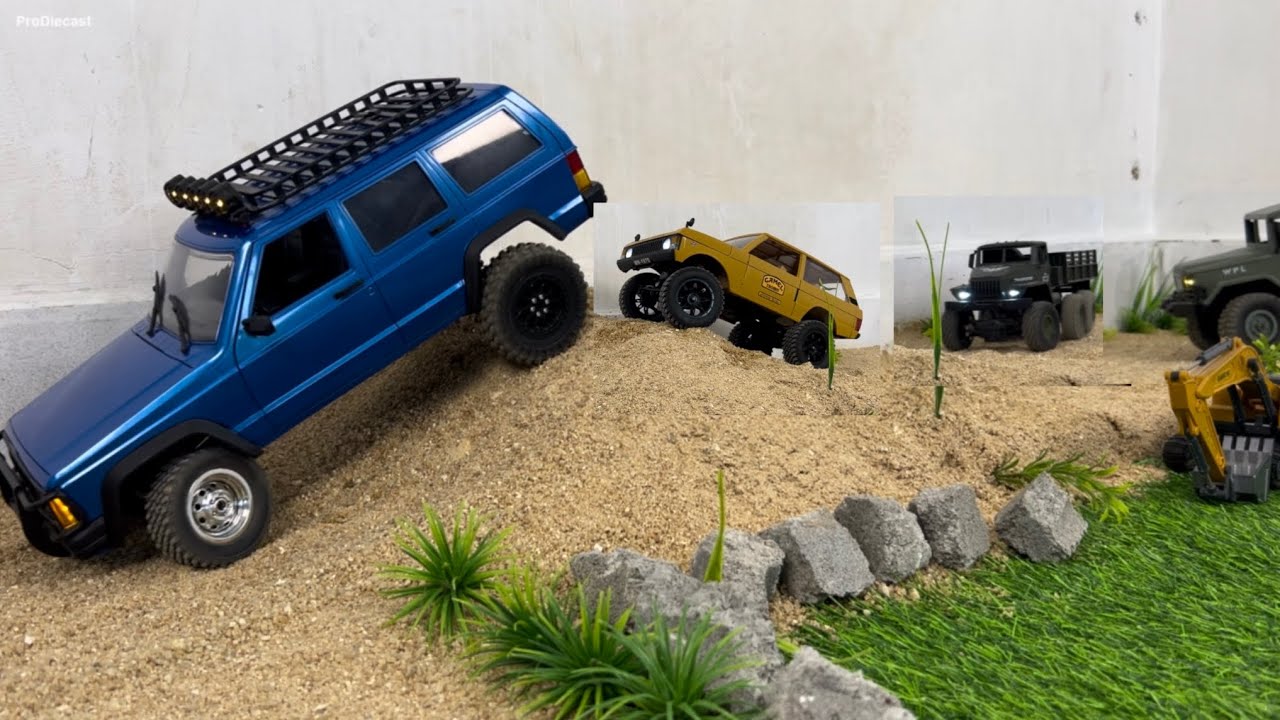 Ultimate RC Off-Road Challenge! 6WD Truck vs 6x6 WPL vs Range Rover vs Jeep Cherokee