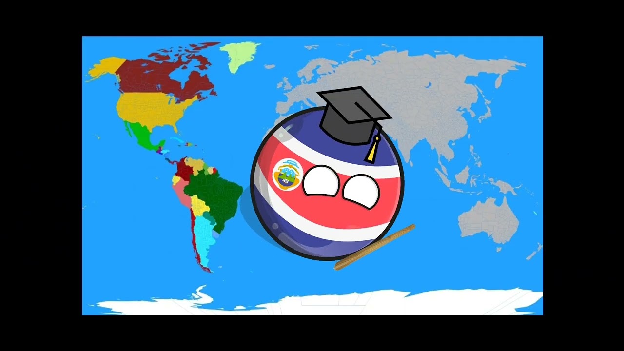 los paises del mundo en provincias del mundo presentado por costa rica de countryballs