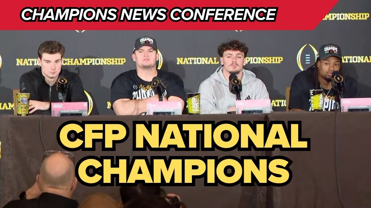 Champions News Conference | IU's Mendoza, Cignetti and more on winning CFP National Championship