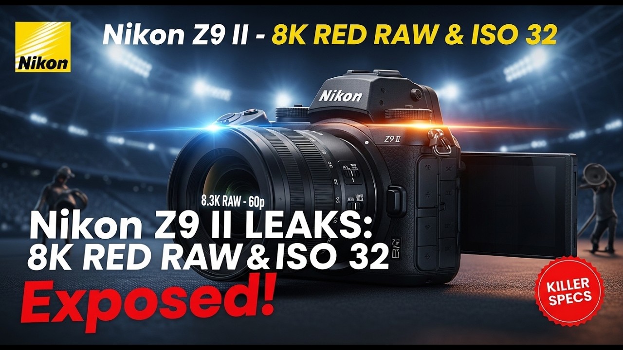 Утечка информации о Nikon Z9 II: 8K RED RAW и ISO 32 в открытом виде!