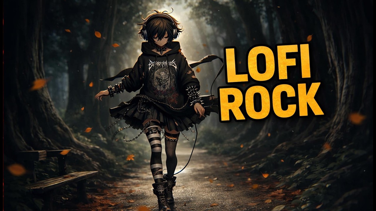 LoFi Rock Radio 24/7 🤘 Dark Rock Beats for Focus