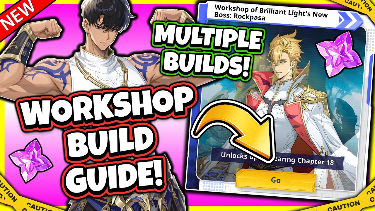 ROCKPASA! BEST BUILDS! WORKSHOP OF BRILLIANT LIGHT FULL GUIDE! NORMAL MODE! [Solo Leveling: Arise]