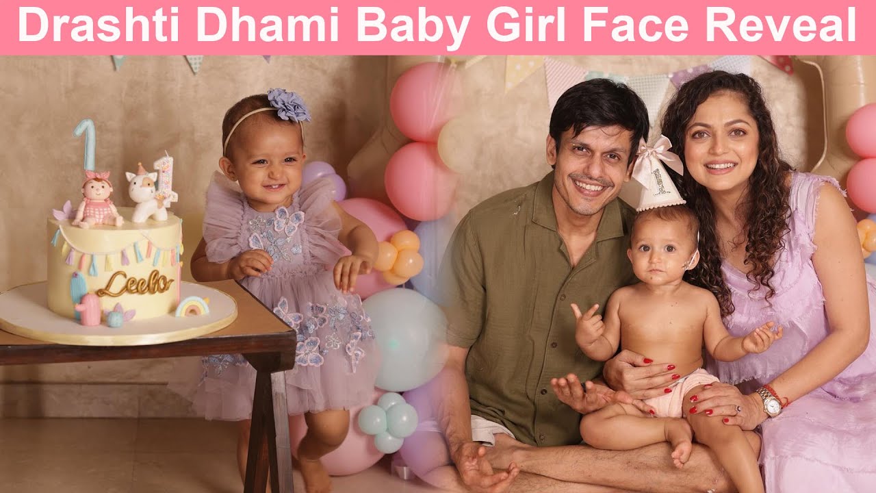 Drashti Dhami Reveal Her Baby Girl Face at Her 1st Birthday