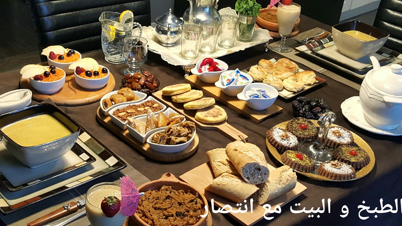 مائدة إفطار رمضانية متنوعة بوصفات  سهلة،  لذيذة و سريعة التحضير 💕💕