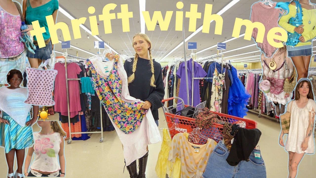 come thrift with me for summer 2026 fashion trends !!!!!
