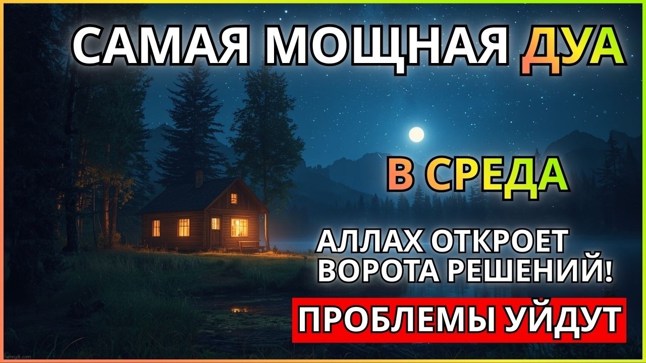 ИншаАллах!САМАЯ СИЛЬНАЯ Дуа В СРЕДА! Все желаниясбываются! Очень сложные проблемы будут решены