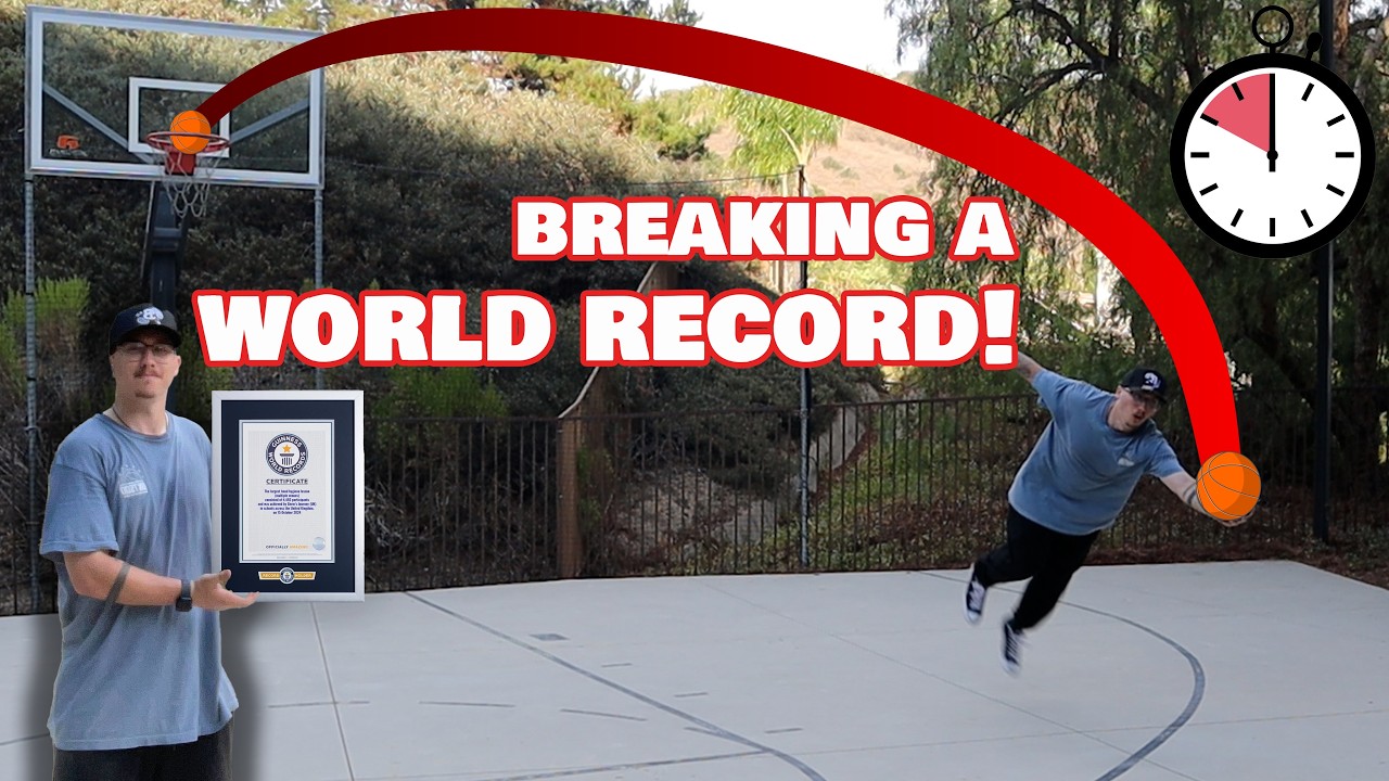 I Broke a Basketball WORLD RECORD!!!